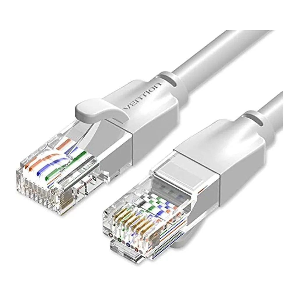 faaeec935140964a1e6e75103921b0da-hi.jpg Vention Cat 6 UTP Round Patch Cable, 1000Mbps Maximum Speed, PVC Enclosure, 0.1 Meter Length, 10 Pack, Gray