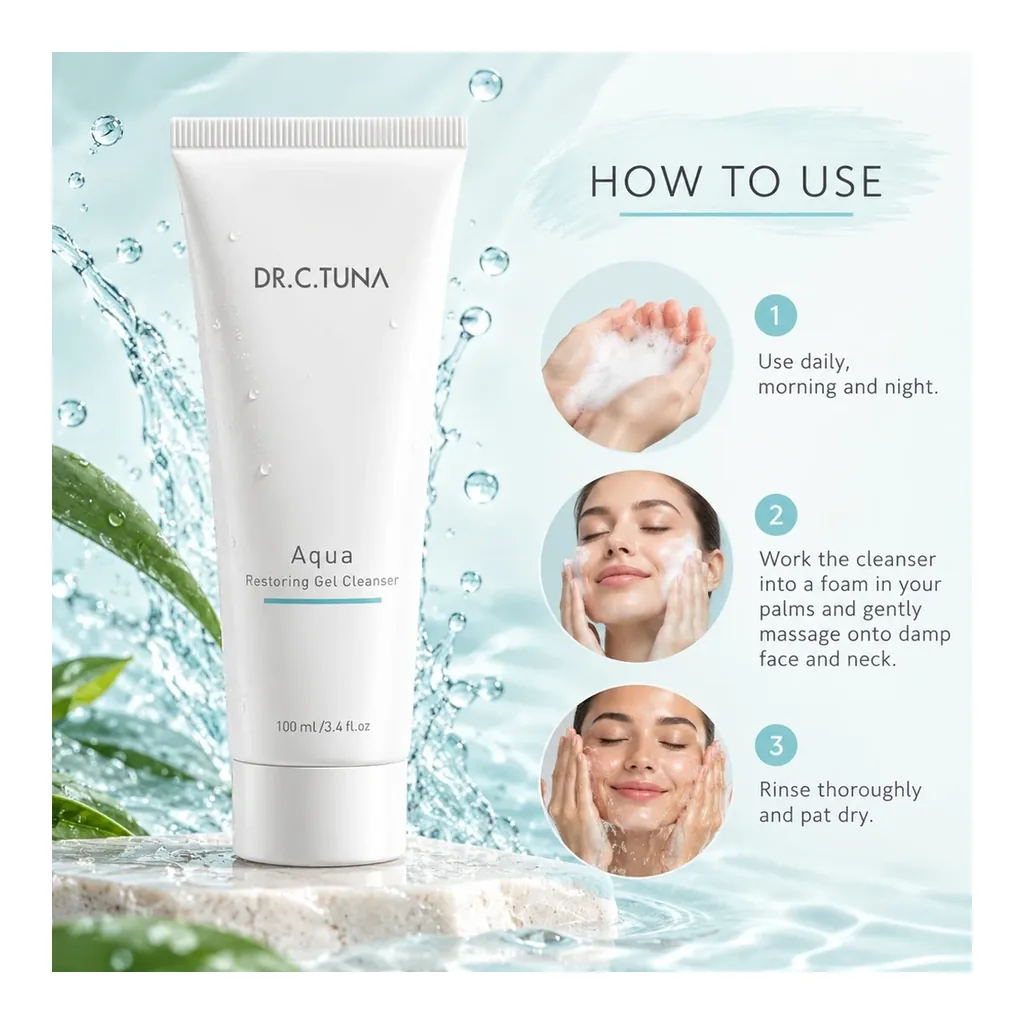 farmasi-1000265-04 Farmasi Dr. C. Tuna Aqua Restoring Gel Cleanser