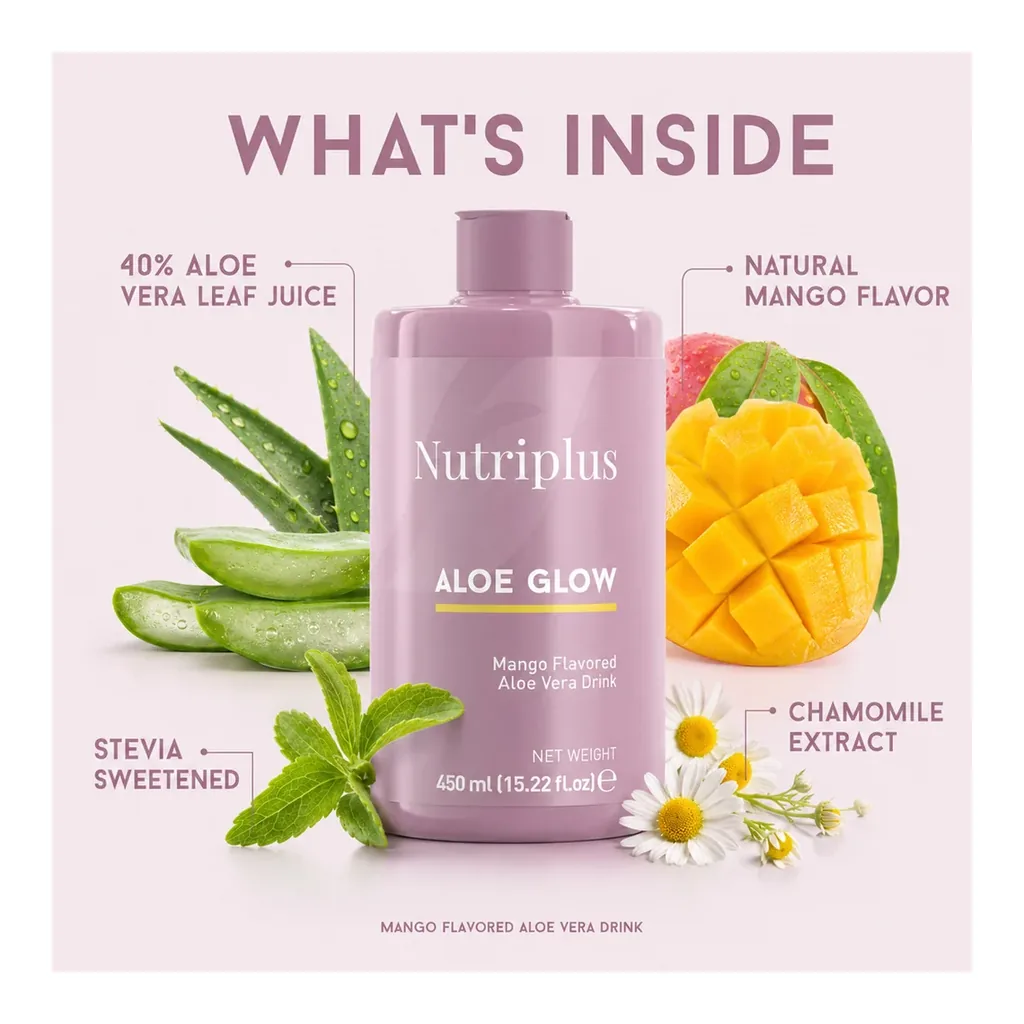 farmasi-1000704-06 Farmasi Nutriplus Aloe Glow Mango — 450 ml