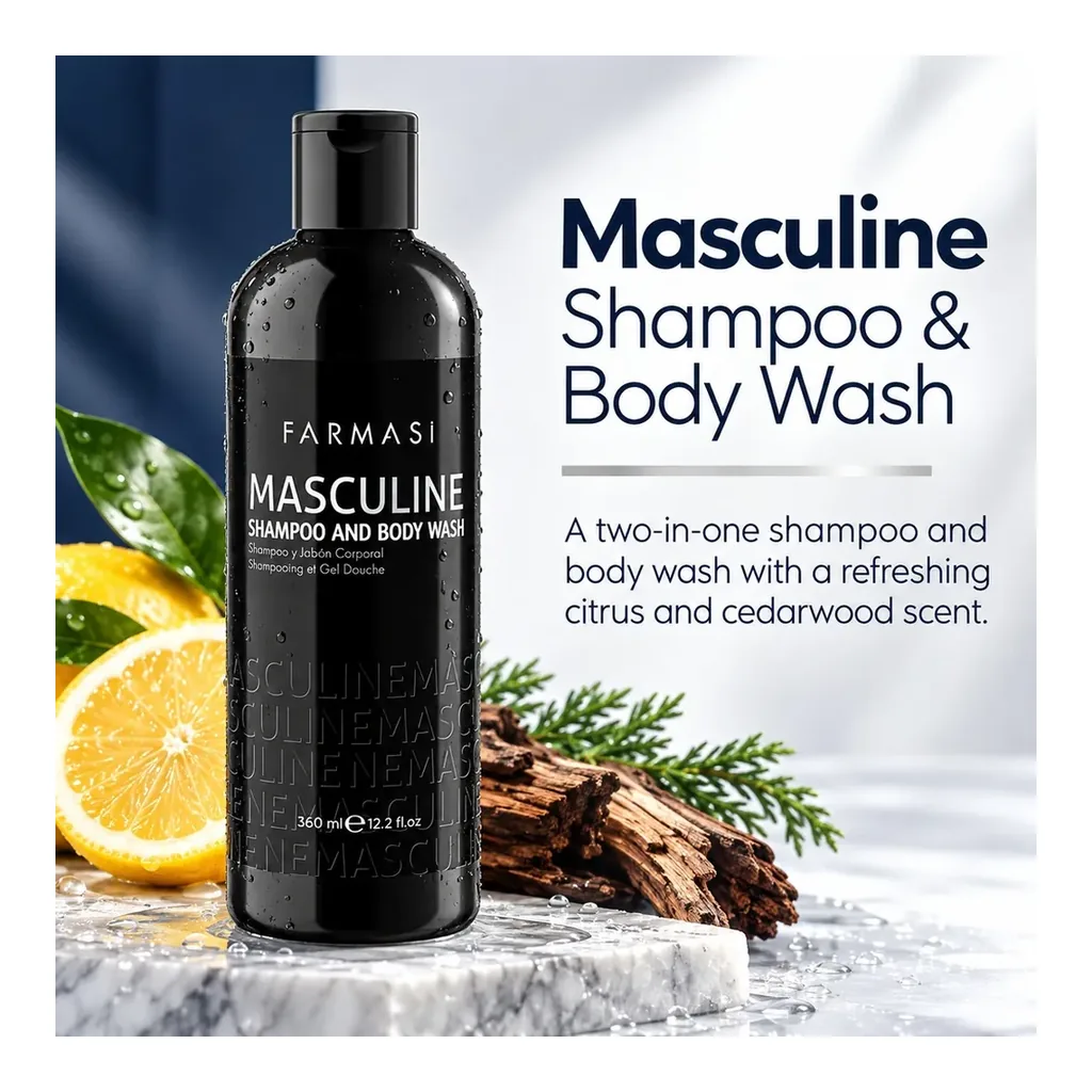 farmasi-1001832-02 Farmasi Masculine Shampoo & Body Wash