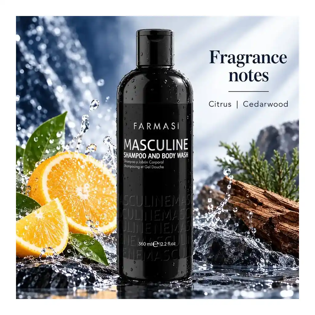 farmasi-1001832-06 Farmasi Masculine Shampoo & Body Wash