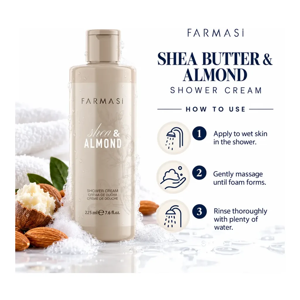 farmasi-1002341-shea-butter-almond-shower-cream-04-how-to-use Farmasi Shea Butter & Almond Shower Cream