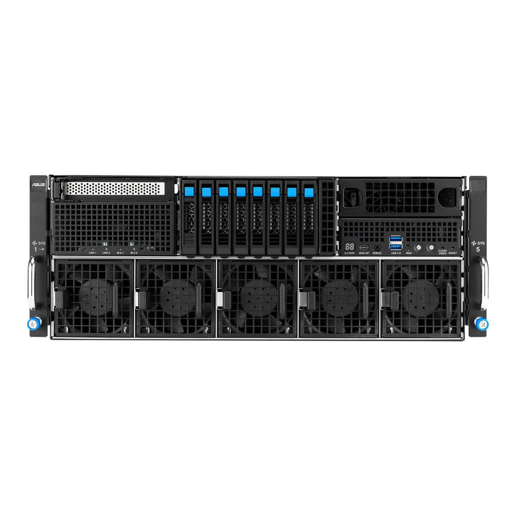fc09620920b995802936c4d671f0b848-hi.jpg AI PRO AMD EPYC 4U Server - 2 EPYC 9655 (96C/192T), 8 NVIDIA RTX Pro 6000 Blackwell 96GB, 1TB DDR5 6400MHz RAM, 4TB NVMe Gen5 + 2x 3.84 TB U.3 SSD, 4 3200W PSU, Dual 10GbE LAN