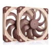 fcd69a15e789a4f1164f2f6402f3b7fb-hi.jpg Noctua NF-A14x25 G2 PWM Sx2-PP Dual Fan Set, Brown