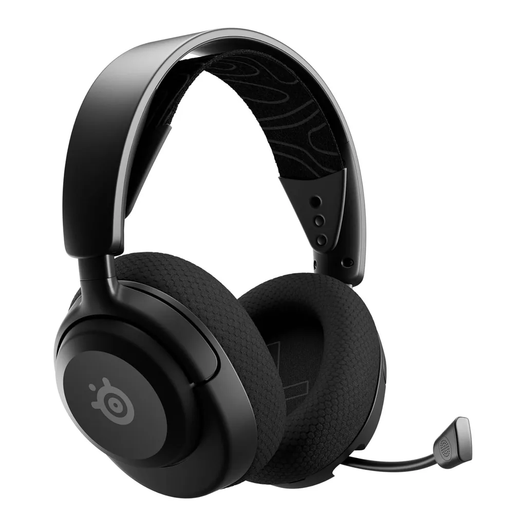 fd4cebe38345c62fe0cc05fa3bb18712-hi.jpg SteelSeries Arctis Nova 5 Wireless Headphones, 40mm Neodymium Drivers, ClearCast Gen 2.x, Retractable Boom, 360° Spatial Audio, Quick-Switch Wireless, Black
