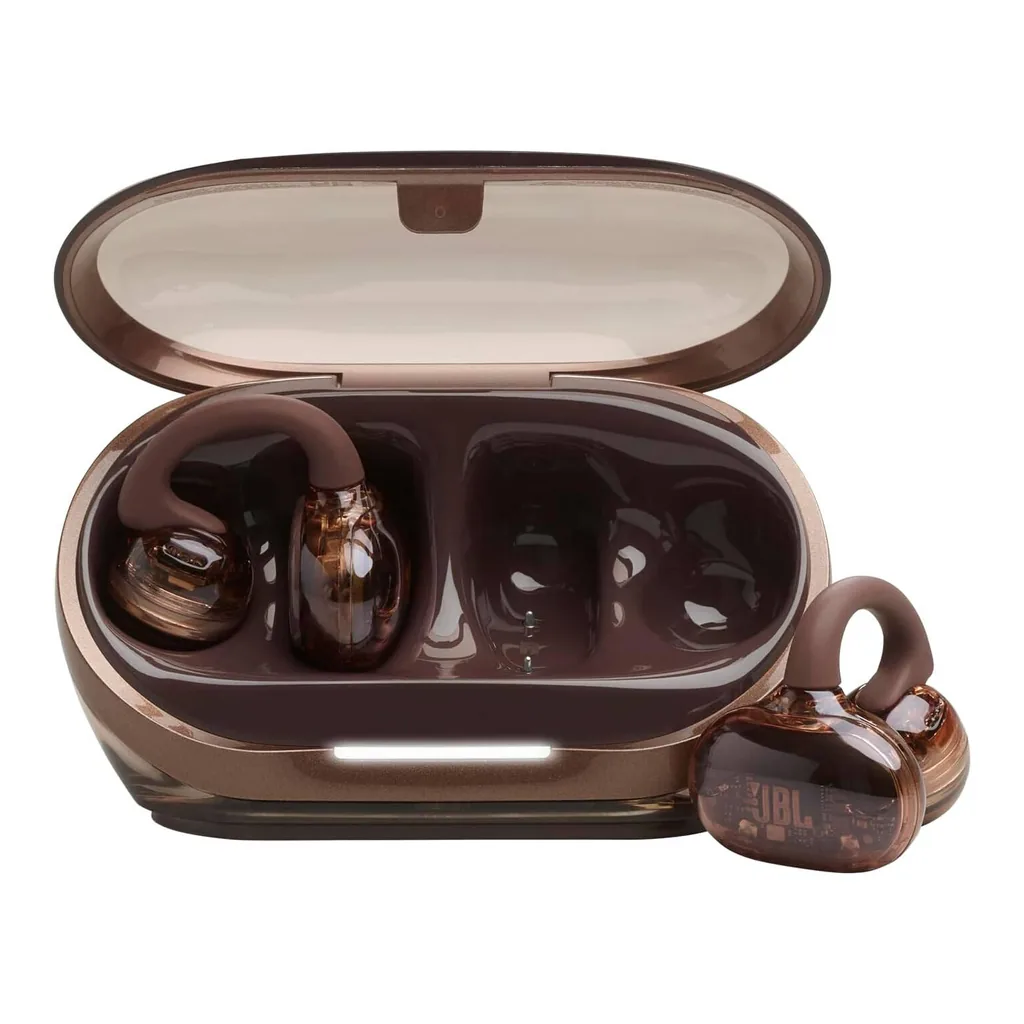 ffcd530ef53f878658e615080ae22653-hi.jpg JBL Soundgear Clips Open Ear Wireless Earbuds, JBL OpenSound Technology, Adaptive Bass Boost, 32 Hours Battery Life, Bluetooth 5.4, IP54 Protection, Hands Free Calls, Copper