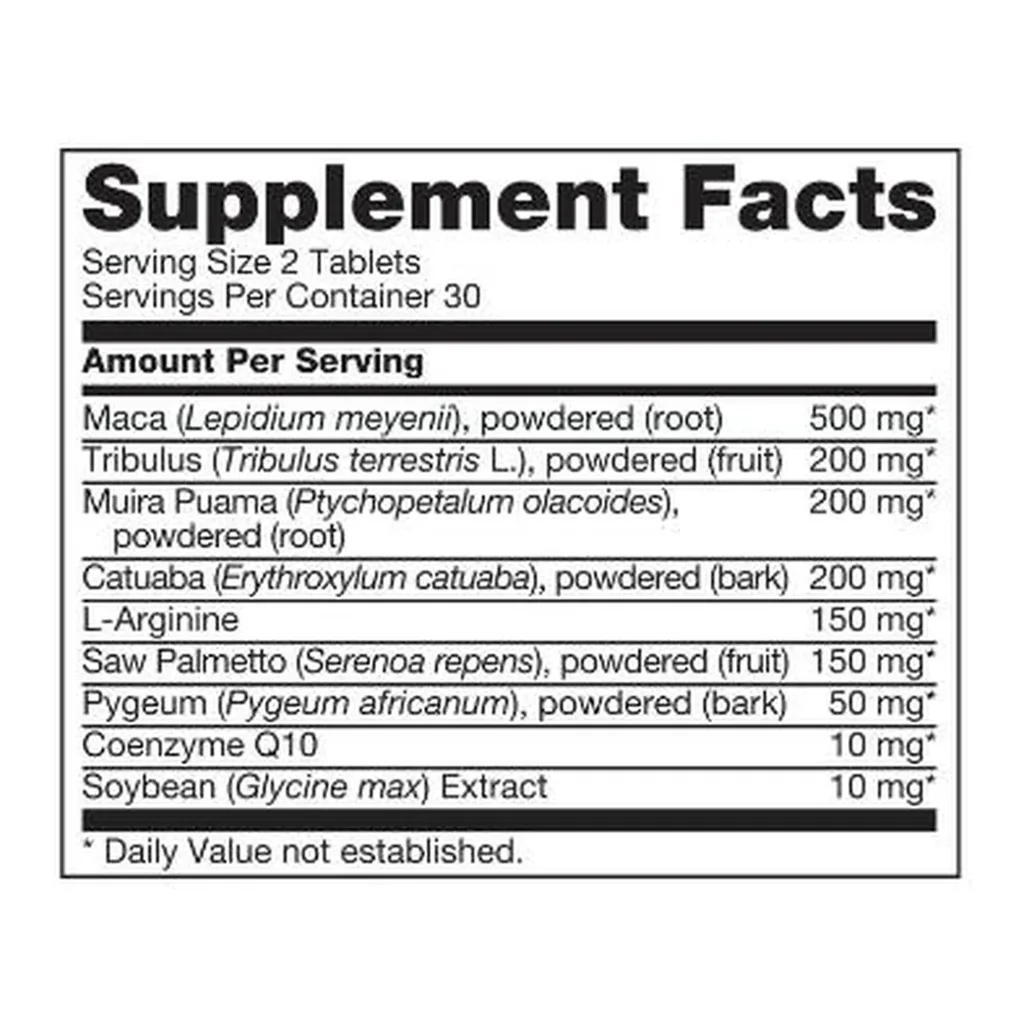 Forever Multi-Maca® 215 — official US Supplement Facts label Forever Multi-Maca®, manufacturer code 215, official US Supplement Facts label