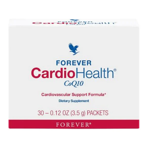 Forever Cardiohealth® With CoQ10 312 — US product packaging on white background Forever Cardiohealth® With CoQ10, manufacturer code 312, US product packaging on white background