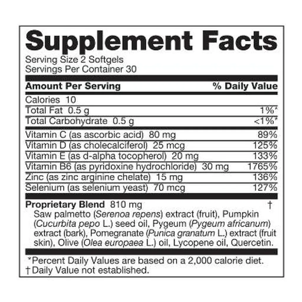 Vit♂Lize® For Men 374 — official US Supplement Facts label Vit♂Lize® For Men, manufacturer code 374, official US Supplement Facts label
