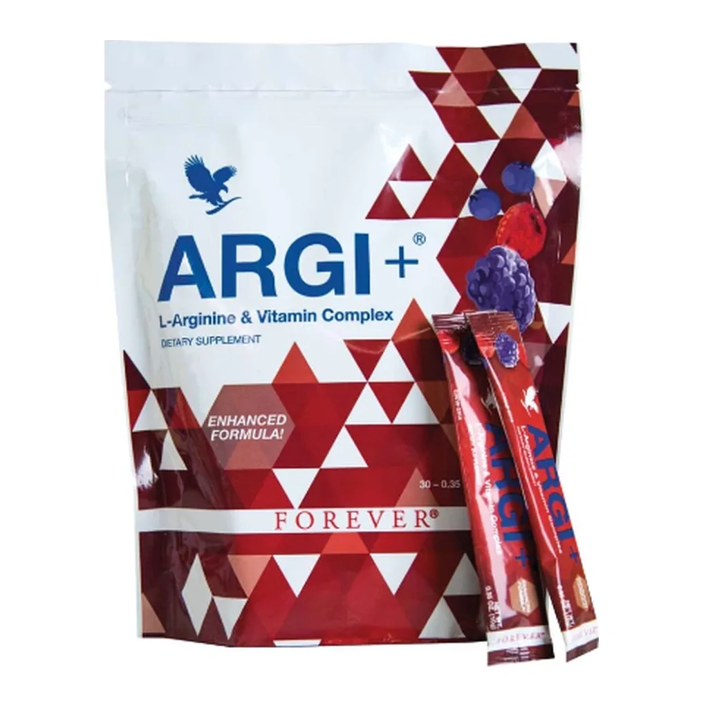 Forever ARGI+® 504 — US product packaging on white background Forever ARGI+®, manufacturer code 504, US product packaging on white background