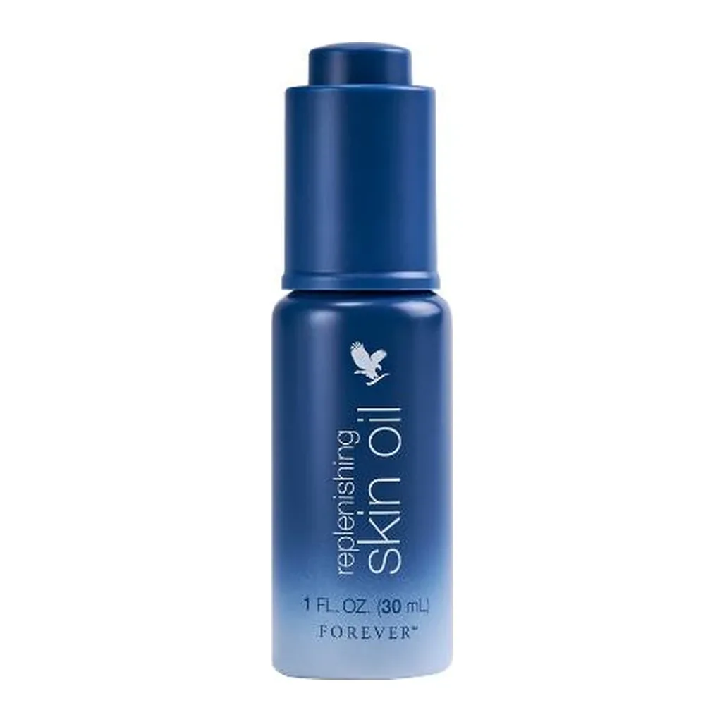 Forever Living replenishing skin oil Forever Living replenishing skin oil — US product packaging on a white background