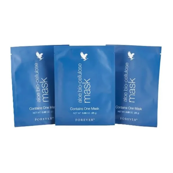 Forever Living aloe bio cellulose mask Forever Living aloe bio cellulose mask — US product packaging on a white background
