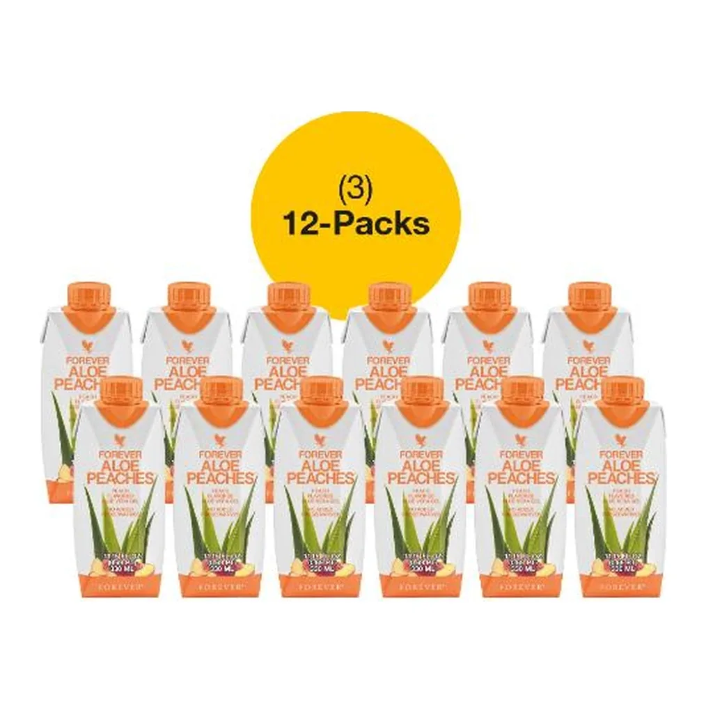Forever Aloe Peaches® Minis Promotion 77836 — official US product photo Forever Aloe Peaches® Minis Promotion, manufacturer code 77836, official US product photo