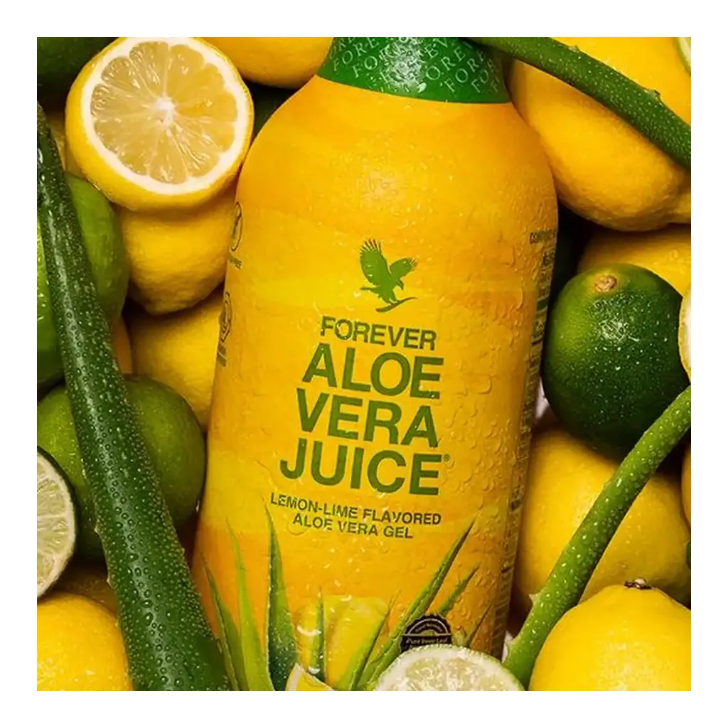 Forever Aloe Vera Juice® — Official lifestyle photo Forever Aloe Vera Juice® — official lifestyle photo; props are not included