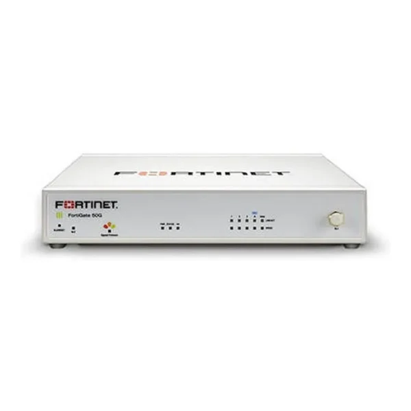 Fortinet FortiGate-50G Security Appliance Firewall, 1 Year FortiCare Premium and FortiGuard Unified Threat Protection (UTP), 5x GE RJ45 Ports Interface, White | FG-50G-BDL-950-12 – Main image Fortinet FortiGate-50G Security Appliance Firewall, 1 Year FortiCare Premium and FortiGuard Unified Threat Protection (UTP), 5x GE RJ45 Ports Interface, White | FG-50G-BDL-950-12 – Main image