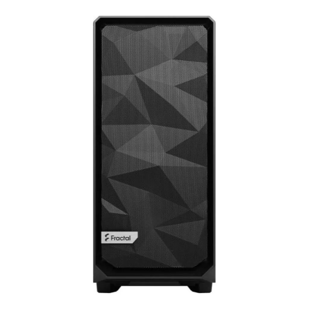 Fractal Design Meshify 2 Compact Black ATX Computer Case, Flexible High-Airflow, Dark Tinted Tempered Glass, Window Mid Tower | FD-C-MES2C-02 – Gallery image 1 Fractal Design Meshify 2 Compact Black ATX Computer Case, Flexible High-Airflow, Dark Tinted Tempered Glass, Window Mid Tower | FD-C-MES2C-02 – Gallery image 1