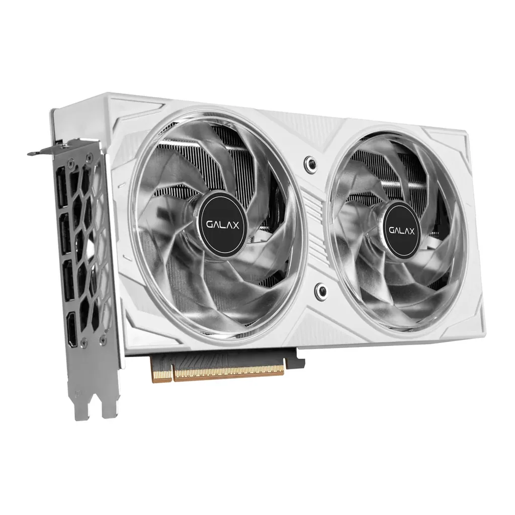 Galax GeForce RTX 5060 EX Graphics Card, 8GB GDDR7 128-bit Memory, 2535MHz Boost Clock, 28 Gbps Memory Speed, 3840 CUDA Cores, PCI-Express 4.0, White – Gallery image 1 Galax GeForce RTX 5060 EX Graphics Card, 8GB GDDR7 128-bit Memory, 2535MHz Boost Clock, 28 Gbps Memory Speed, 3840 CUDA Cores, PCI-Express 4.0, White – Gallery image 1