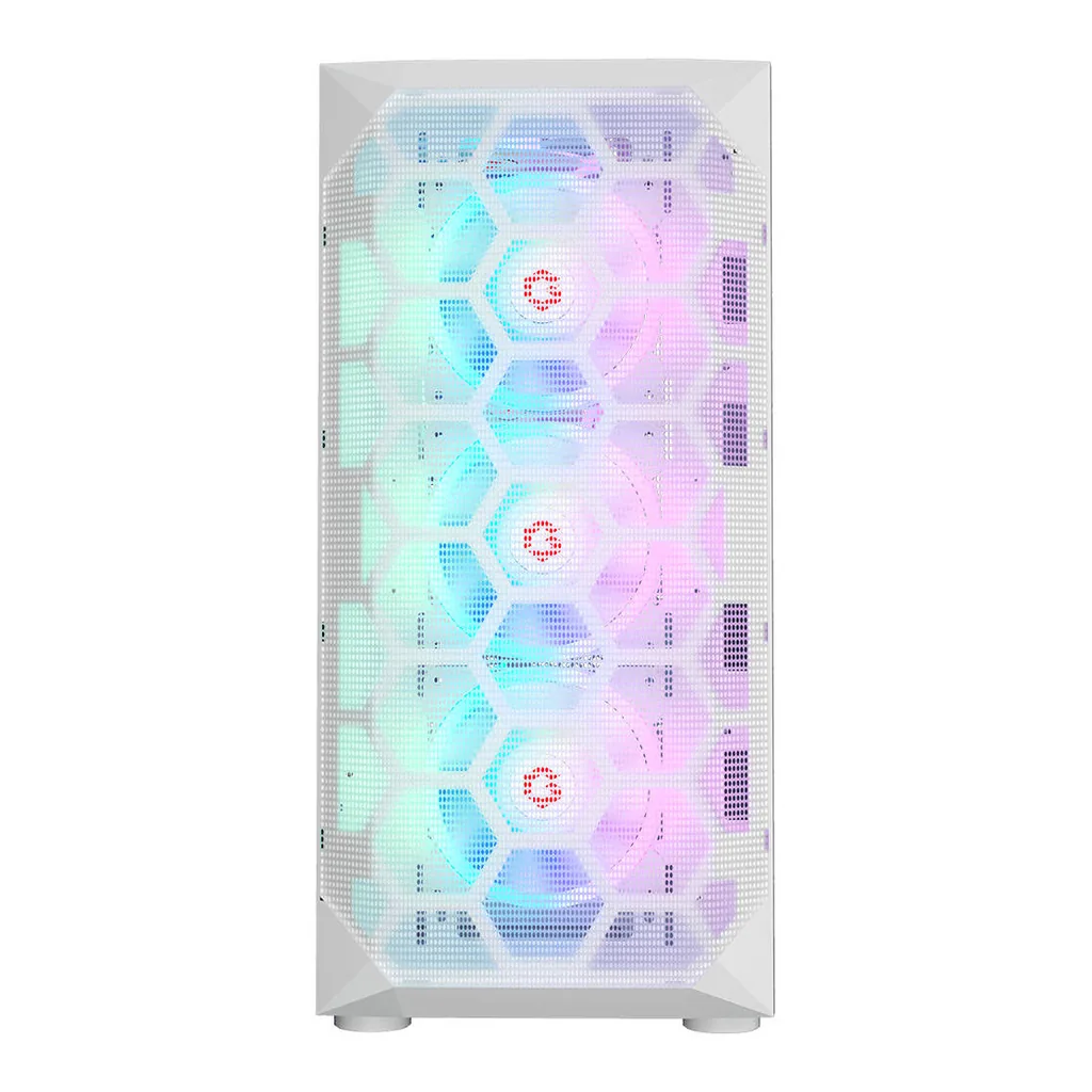 GAMEON Emperor Arctic I Series Mid Tower Gaming Case, 7x 120mm Pre-Installed aRGB Fans, Up to 360mm Radiator & 9x Fan Support, 0.8mm Tempered Glass + SPCC Materials, White | GO-EMPERORI-A – Gallery image 1 GAMEON Emperor Arctic I Series Mid Tower Gaming Case, 7x 120mm Pre-Installed aRGB Fans, Up to 360mm Radiator & 9x Fan Support, 0.8mm Tempered Glass + SPCC Materials, White | GO-EMPERORI-A – Gallery image 1