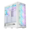 GAMEON Emperor Arctic I Series Mid Tower Gaming Case, 7x 120mm Pre-Installed aRGB Fans, Up to 360mm Radiator & 9x Fan Support, 0.8mm Tempered Glass + SPCC Materials, White | GO-EMPERORI-A – Main image GAMEON Emperor Arctic I Series Mid Tower Gaming Case, 7x 120mm Pre-Installed aRGB Fans, Up to 360mm Radiator & 9x Fan Support, 0.8mm Tempered Glass + SPCC Materials, White | GO-EMPERORI-A – Main image