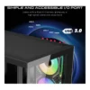 GAMEON GO-EMPERORVX-M ATX Mid Tower PC Case, 4x 120mm ARGB Fans Pre-Installed, 360mm Radiator Support, 7 Expansion Slots, Front & Side Tempered Glass, Black | GO-EMPERORVX-M – Gallery image 2 GAMEON GO-EMPERORVX-M ATX Mid Tower PC Case, 4x 120mm ARGB Fans Pre-Installed, 360mm Radiator Support, 7 Expansion Slots, Front & Side Tempered Glass, Black | GO-EMPERORVX-M – Gallery image 2