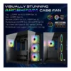 GAMEON GO-EMPERORVX-M ATX Mid Tower PC Case, 4x 120mm ARGB Fans Pre-Installed, 360mm Radiator Support, 7 Expansion Slots, Front & Side Tempered Glass, Black | GO-EMPERORVX-M – Gallery image 4 GAMEON GO-EMPERORVX-M ATX Mid Tower PC Case, 4x 120mm ARGB Fans Pre-Installed, 360mm Radiator Support, 7 Expansion Slots, Front & Side Tempered Glass, Black | GO-EMPERORVX-M – Gallery image 4