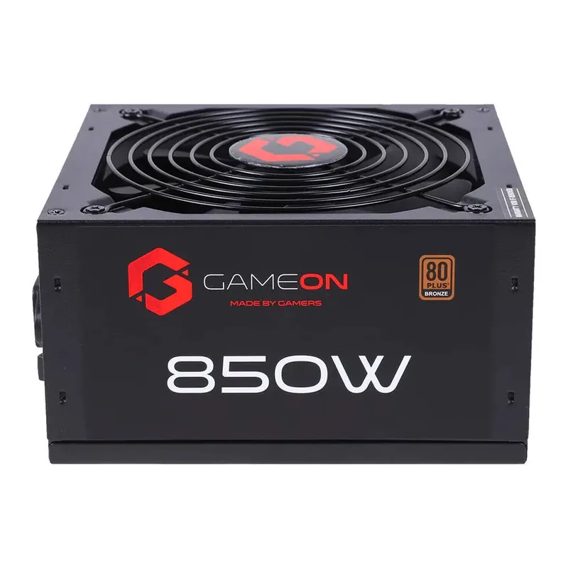 GAMEON - SPY2 ATX 850 WATTS 80 PLUS BRONZE Value Gaming Power Supply, Fully Modular, Double PCB Design, Low Power Consumption, SMD Manufacturing Process Complete protection, Black | GO-SPYATX850W-B – Main image GAMEON - SPY2 ATX 850 WATTS 80 PLUS BRONZE Value Gaming Power Supply, Fully Modular, Double PCB Design, Low Power Consumption, SMD Manufacturing Process Complete protection, Black | GO-SPYATX850W-B – Main image