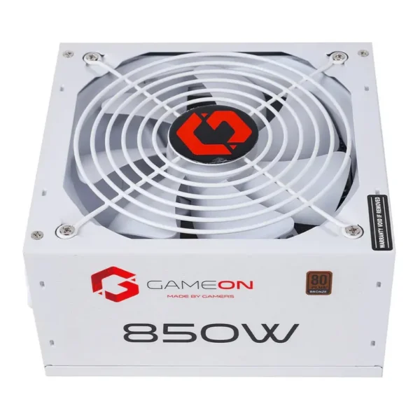 GAMEON - SPY2 ATX 850 WATTS 80 PLUS BRONZE Value Gaming Power Supply, Fully Modular, Double PCB Design, Low Power Consumption, SMD Manufacturing Process Complete protection, White | GO-SPYATX850W-W – Main image GAMEON - SPY2 ATX 850 WATTS 80 PLUS BRONZE Value Gaming Power Supply, Fully Modular, Double PCB Design, Low Power Consumption, SMD Manufacturing Process Complete protection, White | GO-SPYATX850W-W – Main image