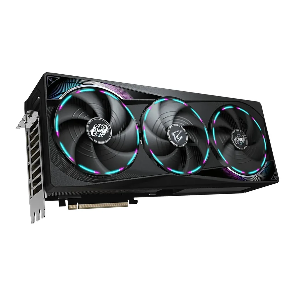 GIGABYTE AORUS GeForce RTX 5080 MASTER Graphics Card, 16GB GDDR7 256-Bit Memory, 2805 MHz Core Clock, 30 Gbps Memory Speed, PCI-Express 5.0 | GV-N5080 – Gallery image 2 GIGABYTE AORUS GeForce RTX 5080 MASTER Graphics Card, 16GB GDDR7 256-Bit Memory, 2805 MHz Core Clock, 30 Gbps Memory Speed, PCI-Express 5.0 | GV-N5080 – Gallery image 2