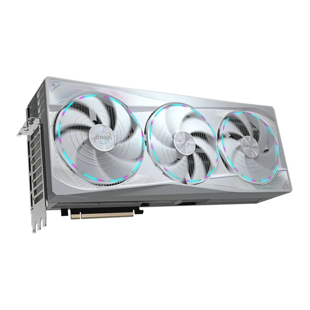 GIGABYTE AORUS GeForce RTX 5090 Master Ice Graphics Card, 32GB GDDR7 512-Bit Memory, 2655 MHz Boost Clock, 21760 CUDA Cores. 28 Gbps Memory Speed, PCI – Gallery image 4 GIGABYTE AORUS GeForce RTX 5090 Master Ice Graphics Card, 32GB GDDR7 512-Bit Memory, 2655 MHz Boost Clock, 21760 CUDA Cores. 28 Gbps Memory Speed, PCI – Gallery image 4