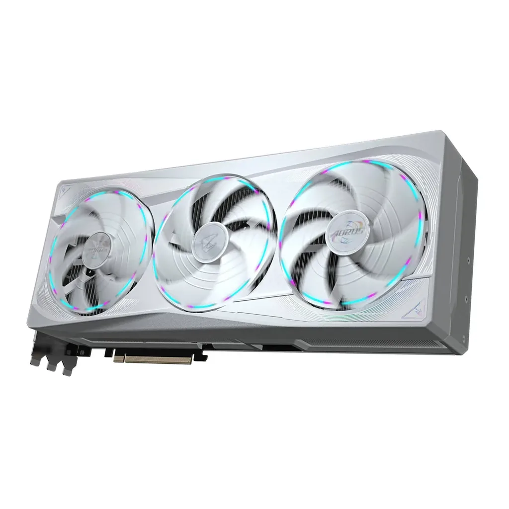 GIGABYTE AORUS GeForce RTX 5090 Master Ice Graphics Card, 32GB GDDR7 512-Bit Memory, 2655 MHz Boost Clock, 21760 CUDA Cores. 28 Gbps Memory Speed, PCI – Gallery image 5 GIGABYTE AORUS GeForce RTX 5090 Master Ice Graphics Card, 32GB GDDR7 512-Bit Memory, 2655 MHz Boost Clock, 21760 CUDA Cores. 28 Gbps Memory Speed, PCI – Gallery image 5