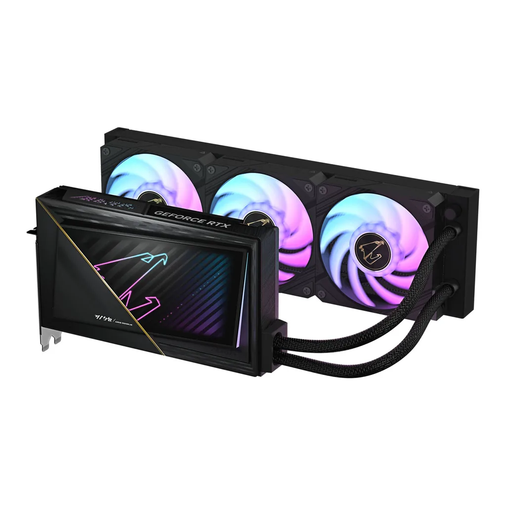GIGABYTE AORUS GeForce RTX 5090 XTREME WATERFORCE Graphics Card, 32GB GDDR7 512-Bit Memory, 2655 MHz Core Clock, 28 Gbps Memory Speed, 21760 CUDA Cores, PCI-Express 5.0 – Gallery image 3 GIGABYTE AORUS GeForce RTX 5090 XTREME WATERFORCE Graphics Card, 32GB GDDR7 512-Bit Memory, 2655 MHz Core Clock, 28 Gbps Memory Speed, 21760 CUDA Cores, PCI-Express 5.0 – Gallery image 3