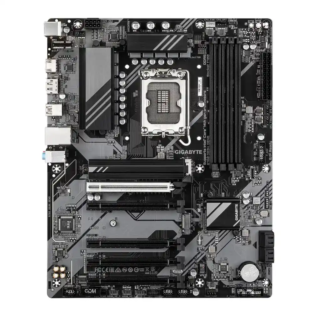 GIGABYTE B760 DS3H GEN5 LGA 1700 ATX Motherboard, Intel B760 Chipset, 4x DDR5 DIMM Slot, 256GB Max Memory, 1x PCIe 5.0 x16, 2x M.2 Slots | B760-DS3H-GEN5 – Gallery image 1 GIGABYTE B760 DS3H GEN5 LGA 1700 ATX Motherboard, Intel B760 Chipset, 4x DDR5 DIMM Slot, 256GB Max Memory, 1x PCIe 5.0 x16, 2x M.2 Slots | B760-DS3H-GEN5 – Gallery image 1