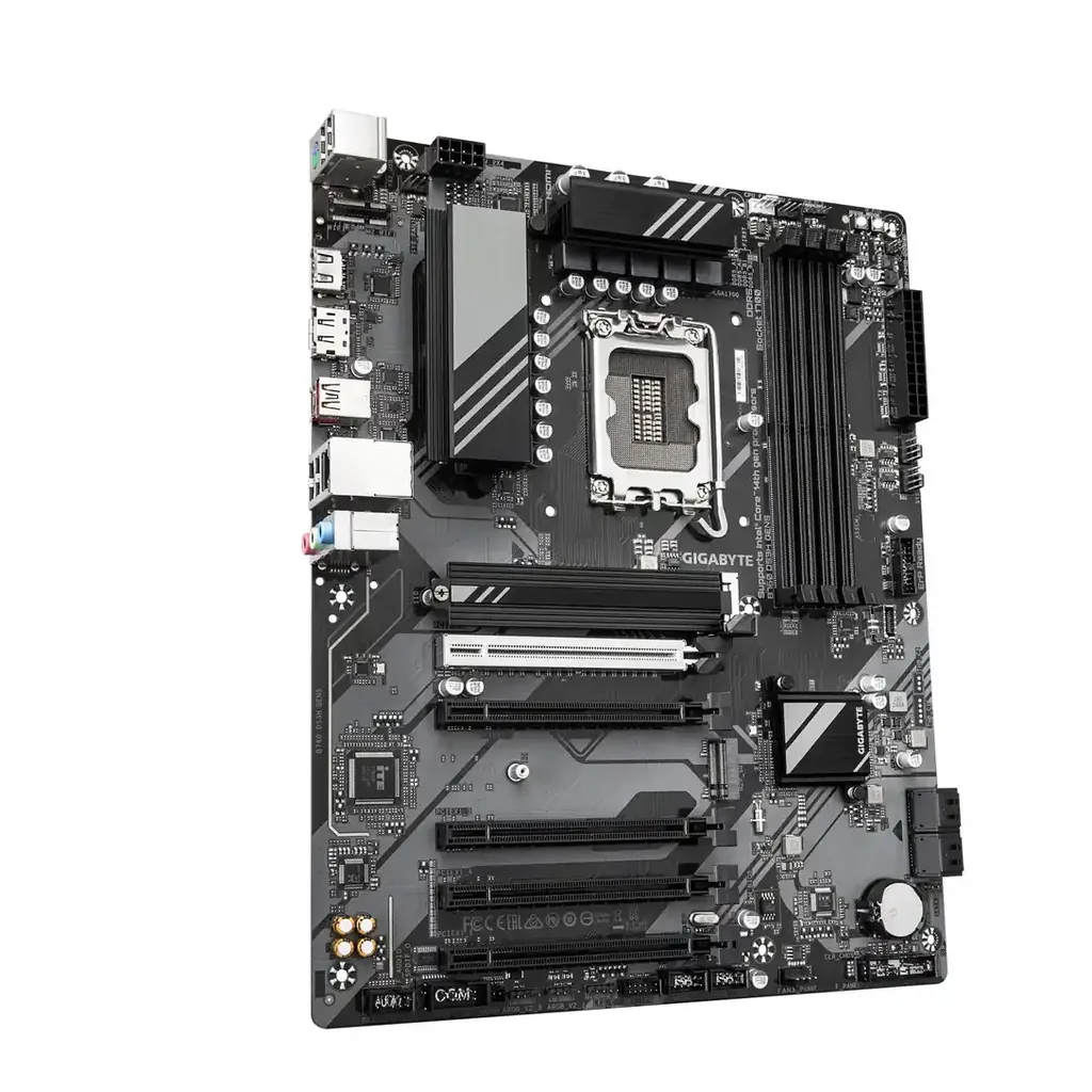 GIGABYTE B760 DS3H GEN5 LGA 1700 ATX Motherboard, Intel B760 Chipset, 4x DDR5 DIMM Slot, 256GB Max Memory, 1x PCIe 5.0 x16, 2x M.2 Slots | B760-DS3H-GEN5 – Gallery image 2 GIGABYTE B760 DS3H GEN5 LGA 1700 ATX Motherboard, Intel B760 Chipset, 4x DDR5 DIMM Slot, 256GB Max Memory, 1x PCIe 5.0 x16, 2x M.2 Slots | B760-DS3H-GEN5 – Gallery image 2
