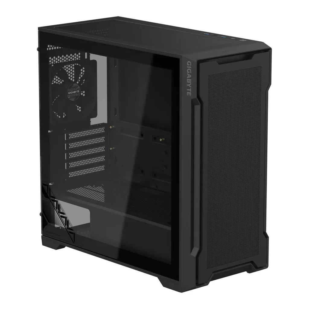 Gigabyte C102 Glass Mid m-ATX Tower Case, 2x Pre-Installed 120mm Fans, Up to 360mm Radiator Support, 10x Fan Support, Dust Filters, 4mm Tempered Glass Side Panel, Black | C102G-M-ATX – Gallery image 1 Gigabyte C102 Glass Mid m-ATX Tower Case, 2x Pre-Installed 120mm Fans, Up to 360mm Radiator Support, 10x Fan Support, Dust Filters, 4mm Tempered Glass Side Panel, Black | C102G-M-ATX – Gallery image 1