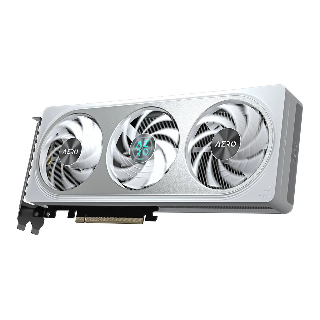 GIGABYTE GeForce RTX 5060 AERO OC Graphics Card, 8GB GDDR7 128-Bit Memory, 2595 MHz Core Clock, 3840 CUDA Cores, 28 Gbps Memory Speed, PCI Express 5.0 – Gallery image 3 GIGABYTE GeForce RTX 5060 AERO OC Graphics Card, 8GB GDDR7 128-Bit Memory, 2595 MHz Core Clock, 3840 CUDA Cores, 28 Gbps Memory Speed, PCI Express 5.0 – Gallery image 3