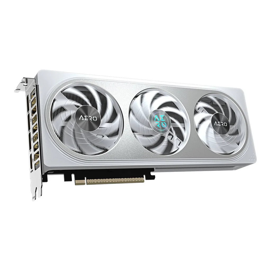 GIGABYTE GeForce RTX 5060 AERO OC Graphics Card, 8GB GDDR7 128-Bit Memory, 2595 MHz Core Clock, 3840 CUDA Cores, 28 Gbps Memory Speed, PCI Express 5.0 – Gallery image 6 GIGABYTE GeForce RTX 5060 AERO OC Graphics Card, 8GB GDDR7 128-Bit Memory, 2595 MHz Core Clock, 3840 CUDA Cores, 28 Gbps Memory Speed, PCI Express 5.0 – Gallery image 6