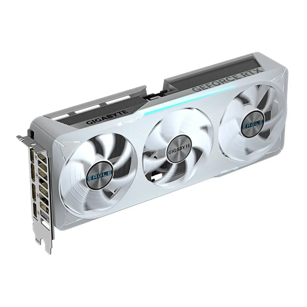 Gigabyte GeForce RTX 5070 EAGLE OC ICE SFF Graphics Card, 12GB GDDR7 192-Bit Memory, 2587 MHz Core Clock, 6144 CUDA Cores, 28 Gbps Memory Speed, PCI-E – Gallery image 1 Gigabyte GeForce RTX 5070 EAGLE OC ICE SFF Graphics Card, 12GB GDDR7 192-Bit Memory, 2587 MHz Core Clock, 6144 CUDA Cores, 28 Gbps Memory Speed, PCI-E – Gallery image 1