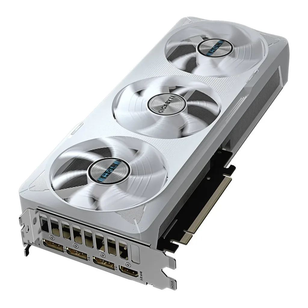 Gigabyte GeForce RTX 5070 EAGLE OC ICE SFF Graphics Card, 12GB GDDR7 192-Bit Memory, 2587 MHz Core Clock, 6144 CUDA Cores, 28 Gbps Memory Speed, PCI-E – Gallery image 7 Gigabyte GeForce RTX 5070 EAGLE OC ICE SFF Graphics Card, 12GB GDDR7 192-Bit Memory, 2587 MHz Core Clock, 6144 CUDA Cores, 28 Gbps Memory Speed, PCI-E – Gallery image 7