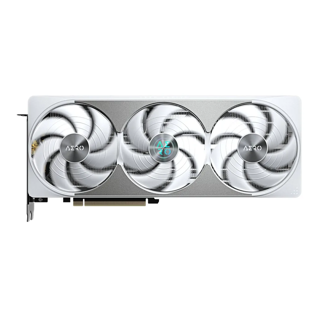 GIGABYTE GeForce RTX 5080 AERO OC SFF Graphics Card, 16GB GDDR7 256-Bit Memory, 2730 MHz Core Clock, 30 Gbps Memory Clock, PCI Express 5.0, White – Gallery image 5 GIGABYTE GeForce RTX 5080 AERO OC SFF Graphics Card, 16GB GDDR7 256-Bit Memory, 2730 MHz Core Clock, 30 Gbps Memory Clock, PCI Express 5.0, White – Gallery image 5