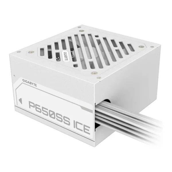 GIGABYTE P650SS Non Modular Power Supply, 650W Power, 80 Plus Silver Efficiency, 120mm Fluid Dynamic Bearing Fan, Intel ATX 3.0 Standard, 0.9 Active PFC, Ice | GP-P650SS-ICE – Main image GIGABYTE P650SS Non Modular Power Supply, 650W Power, 80 Plus Silver Efficiency, 120mm Fluid Dynamic Bearing Fan, Intel ATX 3.0 Standard, 0.9 Active PFC, Ice | GP-P650SS-ICE – Main image