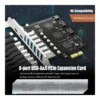 GLOTRENDS 8-Port USB-A&C 3.2 Gen 1 PCIe Expansion Card, 2 USB C 6 USB A, PCI Express 5Gbps High Speed, Windows Linux Compatible, Plug And Play, No Mac Support | U6A2C – Gallery image 2 GLOTRENDS 8-Port USB-A&C 3.2 Gen 1 PCIe Expansion Card, 2 USB C 6 USB A, PCI Express 5Gbps High Speed, Windows Linux Compatible, Plug And Play, No Mac Support | U6A2C – Gallery image 2
