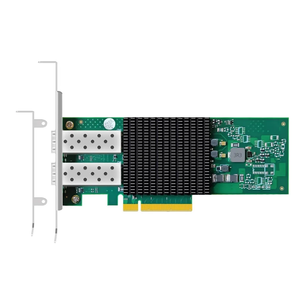 GLOTRENDS ST7443 2-Port 25Gb SFP28 Network Card (Ethernet PCIE NIC) with Broadcom BCM57414 Controller, PCIe 3.0 X8 Interface, Support RDMA (RoCE v1/v2), Not Infiniband RDMA | ST7443 – Main image GLOTRENDS ST7443 2-Port 25Gb SFP28 Network Card (Ethernet PCIE NIC) with Broadcom BCM57414 Controller, PCIe 3.0 X8 Interface, Support RDMA (RoCE v1/v2), Not Infiniband RDMA | ST7443 – Main image