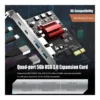 GLOTRENDS U3044AC 4-Port PCIe USB Expansion Card, 2x USB-C & 2x USB-A, USB 3.2 Gen 1, for Windows & Linux | U3044AC – Gallery image 5 GLOTRENDS U3044AC 4-Port PCIe USB Expansion Card, 2x USB-C & 2x USB-A, USB 3.2 Gen 1, for Windows & Linux | U3044AC – Gallery image 5