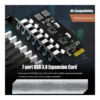 GLOTRENDS U3057 7-Port PCIe USB Expansion Card, USB 3.2 Gen 1, 7x USB-A Ports for Windows & Linux | U3057 – Gallery image 5 GLOTRENDS U3057 7-Port PCIe USB Expansion Card, USB 3.2 Gen 1, 7x USB-A Ports for Windows & Linux | U3057 – Gallery image 5