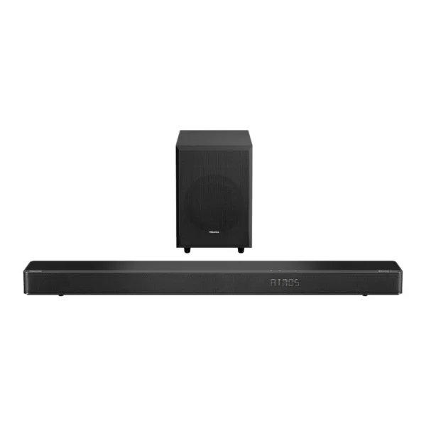 Hisense AX3120G 3.1.2 Channel Soundbar, 360W Output Power, 6.5" Subwoofer, 3.1.2 CH System, Pure Surround, AI EQ Mode, Dolby Audio, Automatic Power-Off, Bluetooth 5.3, Black | AX3120G – Main image Hisense AX3120G 3.1.2 Channel Soundbar, 360W Output Power, 6.5" Subwoofer, 3.1.2 CH System, Pure Surround, AI EQ Mode, Dolby Audio, Automatic Power-Off, Bluetooth 5.3, Black | AX3120G – Main image