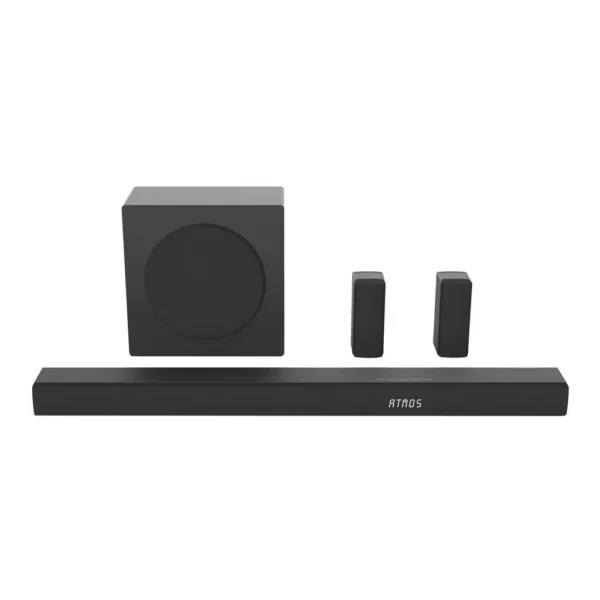 Hisense AX5100Q 5.1 Channel Soundbar, Wireless 6.5" Subwoofer, Semi-Wireless Rear Speakers, Hi-Concerto Engine, AI EQ Modes, Bluetooth 5.3, HDMI 2.1 eARC, Black | AX5100Q – Main image Hisense AX5100Q 5.1 Channel Soundbar, Wireless 6.5" Subwoofer, Semi-Wireless Rear Speakers, Hi-Concerto Engine, AI EQ Modes, Bluetooth 5.3, HDMI 2.1 eARC, Black | AX5100Q – Main image