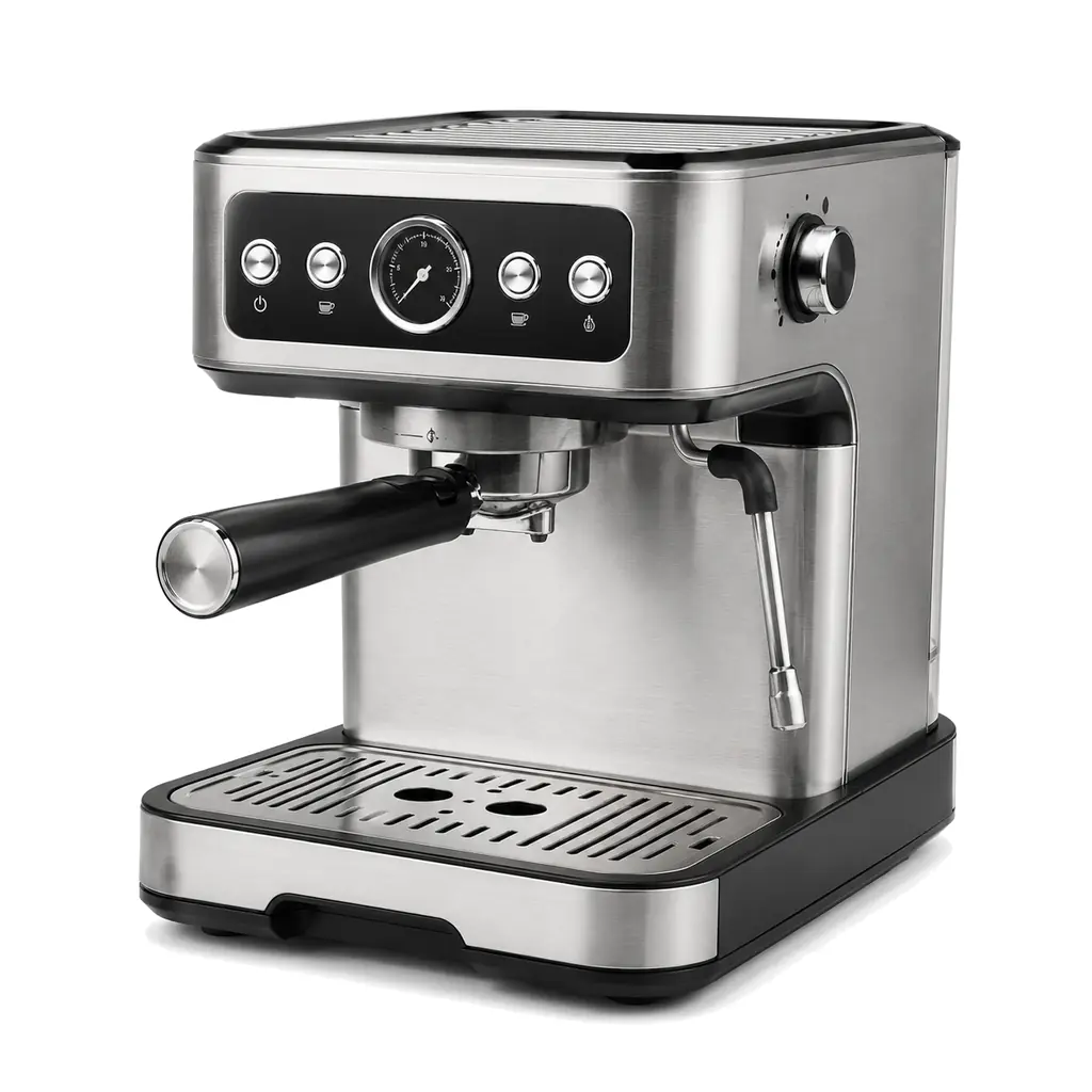 home-kitchen-espresso-machines AIRMSEN BCM2308 Espresso Machine with Automatic Milk Frother – Stainless Steel