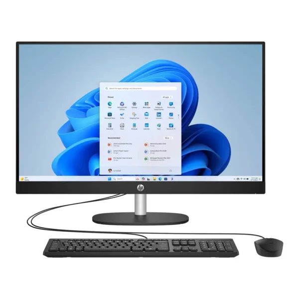 HP 27-cr2038nh All-in-One AI Desktop Computer, 27" FHD IPS Touch Display, Intel Core Ultra 7 255U, 8GB RAM, 512GB SSD, Intel UHD Graphics, HP 125 Wired Keyboard & Mouse, No OS, Jet Black – Main image HP 27-cr2038nh All-in-One AI Desktop Computer, 27" FHD IPS Touch Display, Intel Core Ultra 7 255U, 8GB RAM, 512GB SSD, Intel UHD Graphics, HP 125 Wired Keyboard & Mouse, No OS, Jet Black – Main image