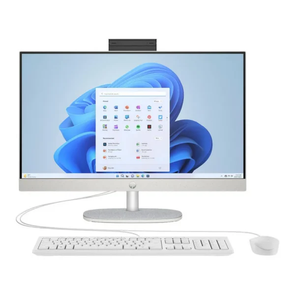HP All-in-One 24-cr1086 Desktop Computer, 23.8" FHD IPS Touch Display, Intel Core Ultra 5 125U, 16GB RAM, 1TB SSD, Intel Graphics, English Keyboard & Mouse, No OS, White – Main image HP All-in-One 24-cr1086 Desktop Computer, 23.8" FHD IPS Touch Display, Intel Core Ultra 5 125U, 16GB RAM, 1TB SSD, Intel Graphics, English Keyboard & Mouse, No OS, White – Main image