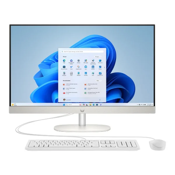 HP All-in-One Desktop AI 27-cr2027nh PC, 27" FHD IPS, Intel Core Ultra 7 255U, 8GB DDR5, 512GB SSD, Intel UHD Graphics, Wi-Fi 6, FreeDOS, Shell White (C4FT7EA) – Main image HP All-in-One Desktop AI 27-cr2027nh PC, 27" FHD IPS, Intel Core Ultra 7 255U, 8GB DDR5, 512GB SSD, Intel UHD Graphics, Wi-Fi 6, FreeDOS, Shell White (C4FT7EA) – Main image